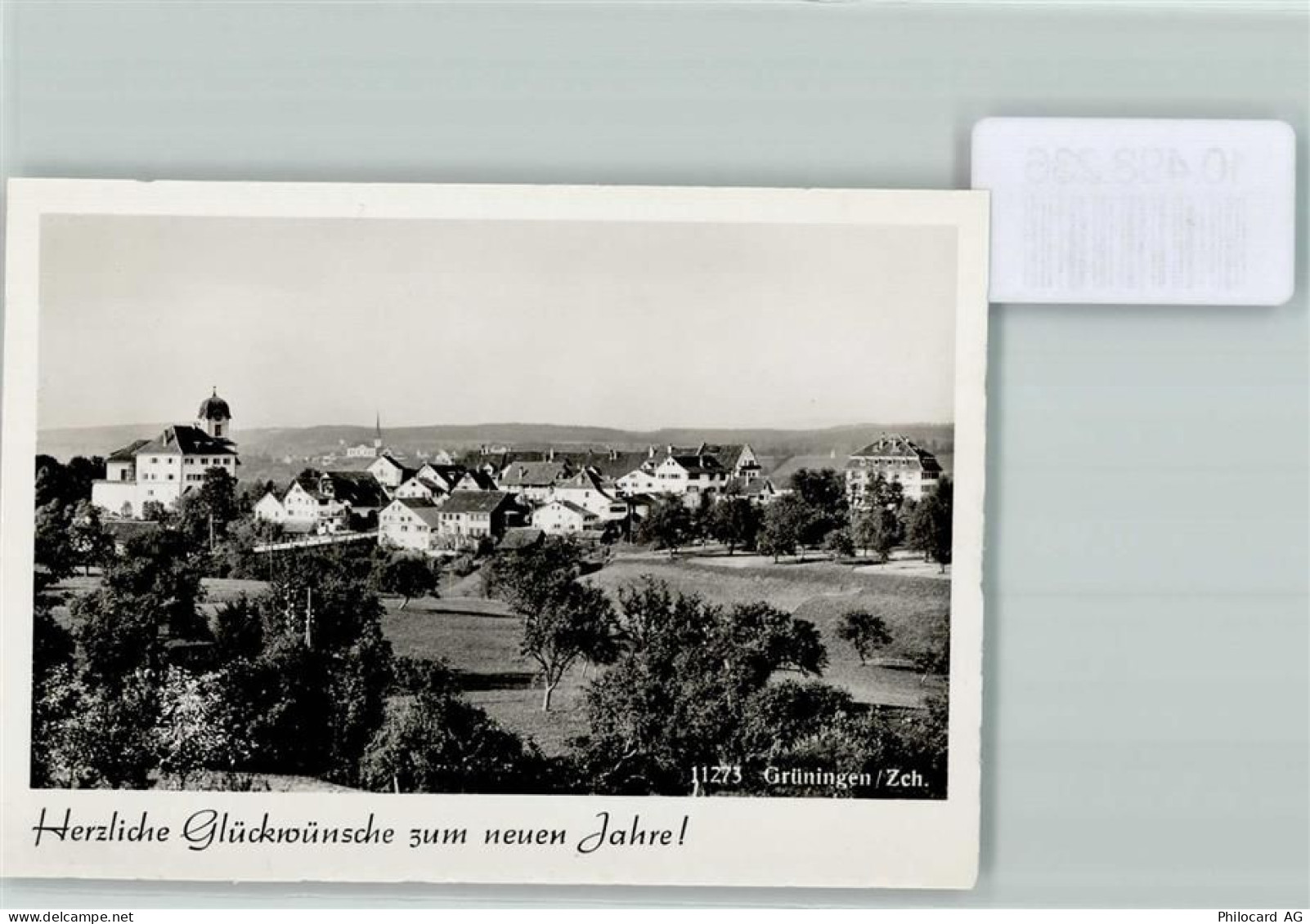 8627 Grüningen FOTO KEINE AK Foto 10cm x 7cm Neujahrswunsch - 10498236