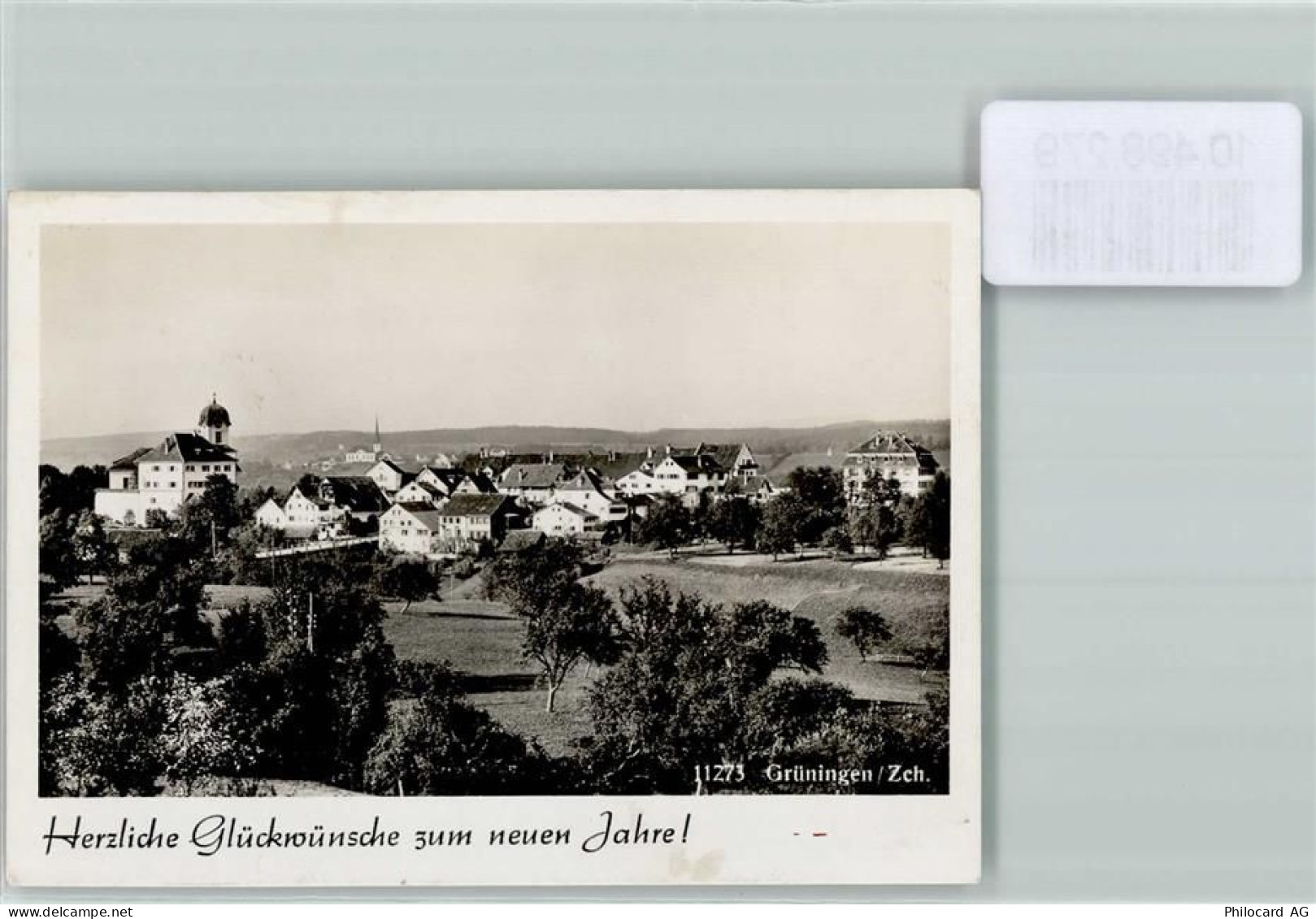 8627 Grüningen FOTO KEINE AK Foto 10cm x 7cm Neujahrswunsch - 10498279