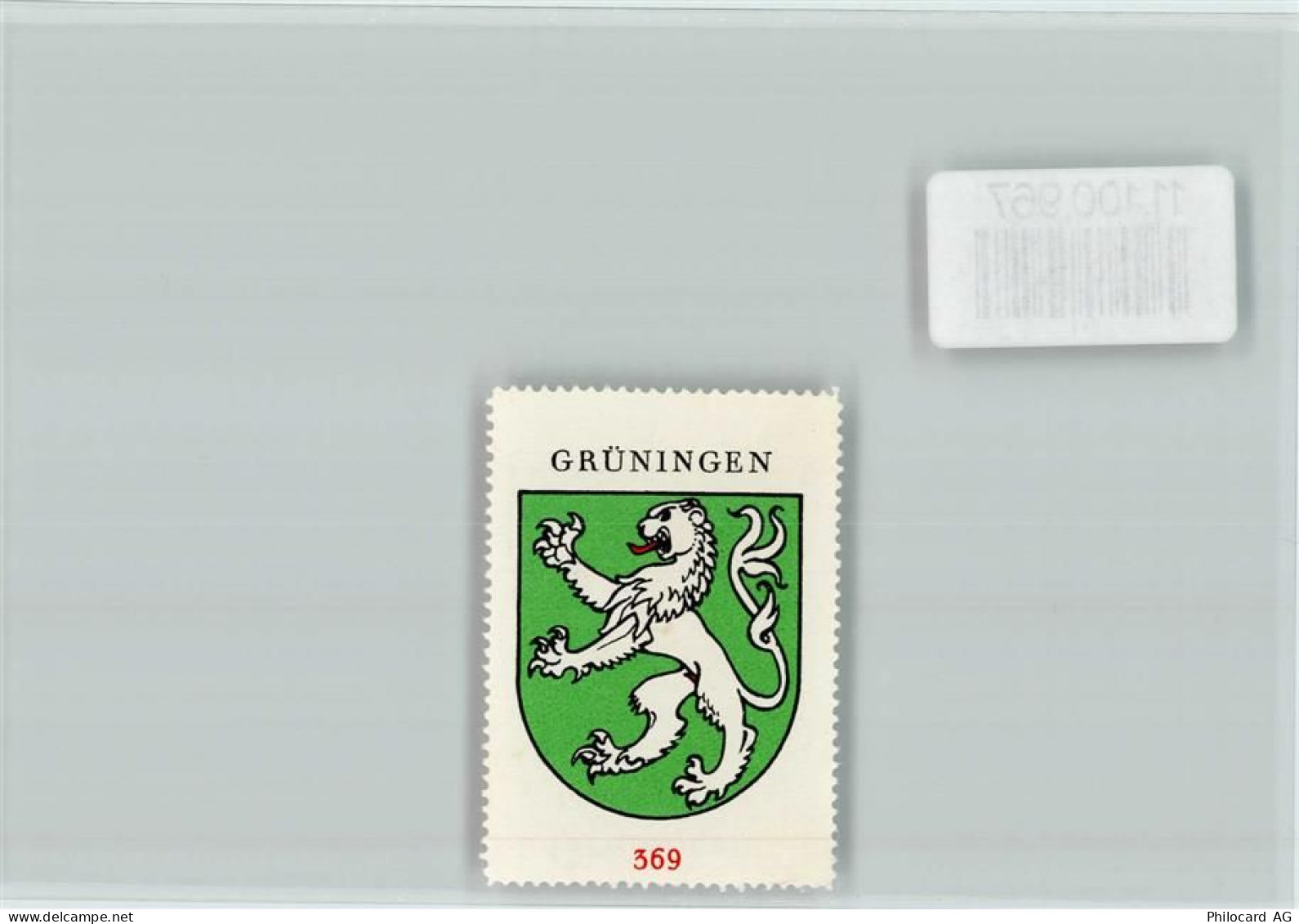 8627 Grüningen - Vignette Wappen Kaffee Hag ca 1920-1940 Grüningen - 11100967