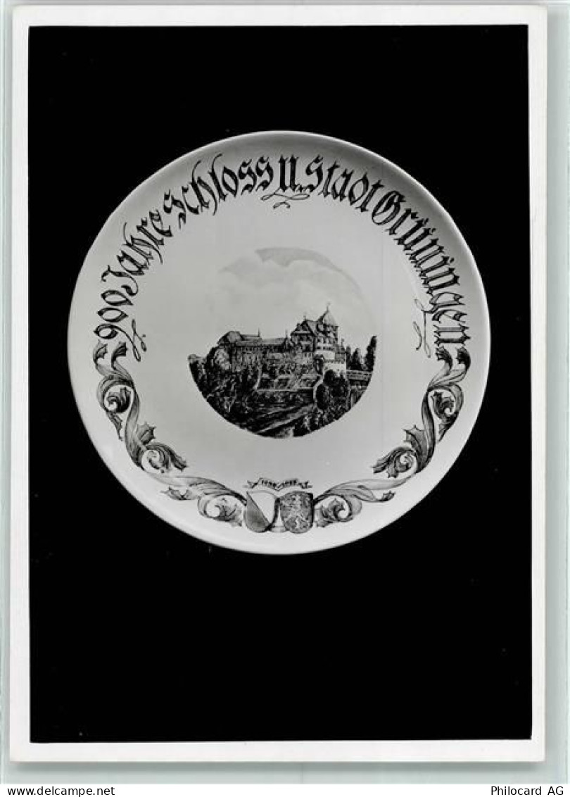 8627 Grüningen - Wandteller Abbildung - 900 Jahre Schloß u. Stadt Grunin... - 10219535