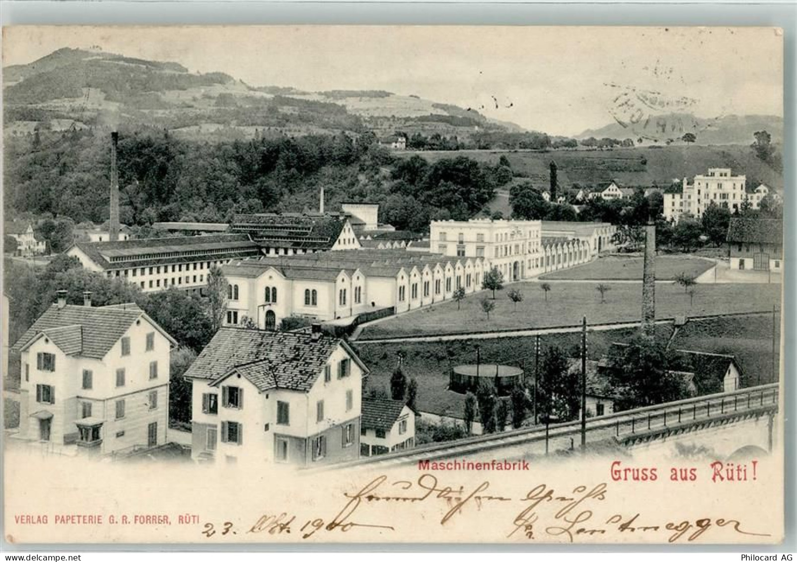 8630 Rüti ZH 1900 - Maschinenfabrik - 13636695