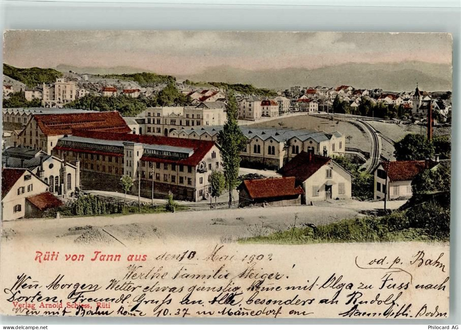 8630 Rüti ZH 1902 - Rüti von Tann aus - 13218250