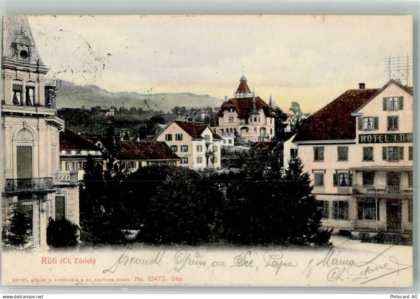 8630 Rüti ZH 1906 - Hotel Löwen - 13540270