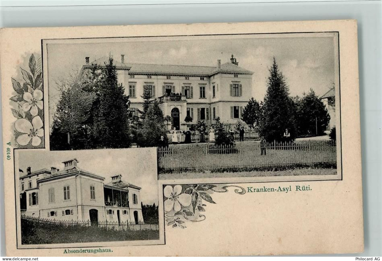 8630 Rüti ZH - Kranken-Asyl Rüti Absonderungshaus Zierblumen - 13095479