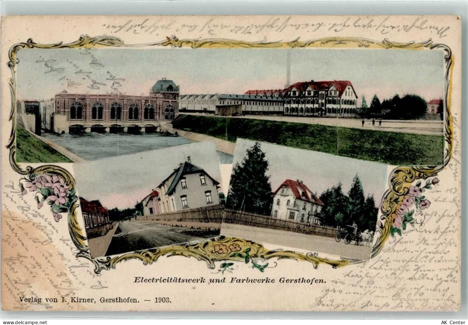 86368 W8906 Gersthofen 1904 - Elektrizitätswerk Farbwerke - 13606361