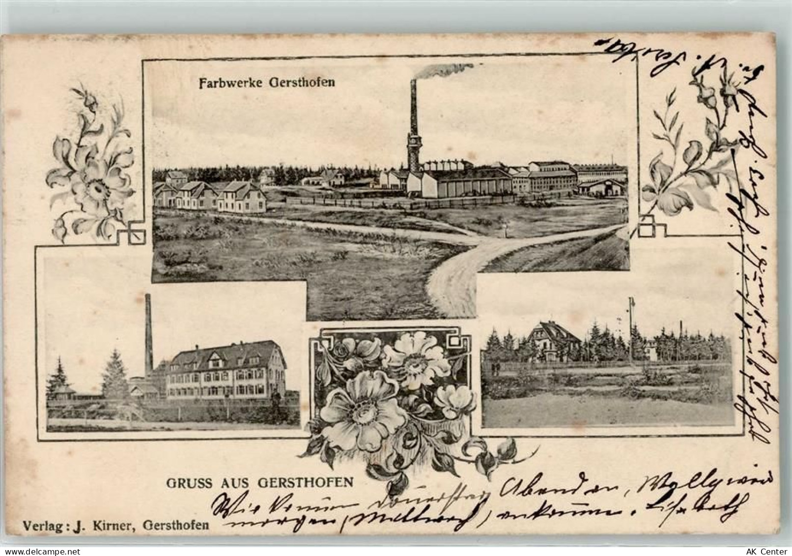 86368 W8906 Gersthofen 1904 - Farbwerke Fabrik - 13607858