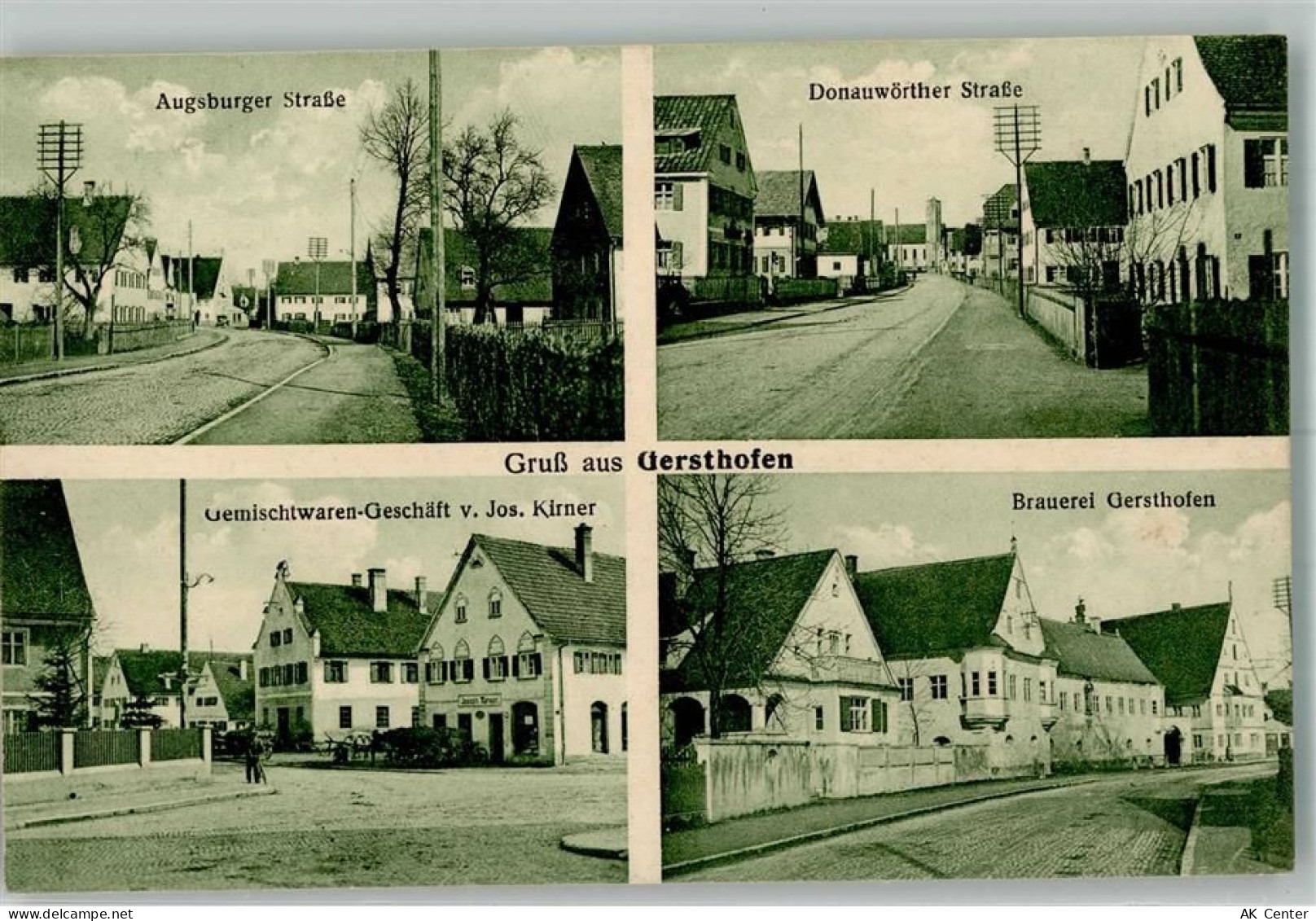 86368 W8906 Gersthofen - Augsburger Straße Donauwörther Straße Kolonialw... - 13642993