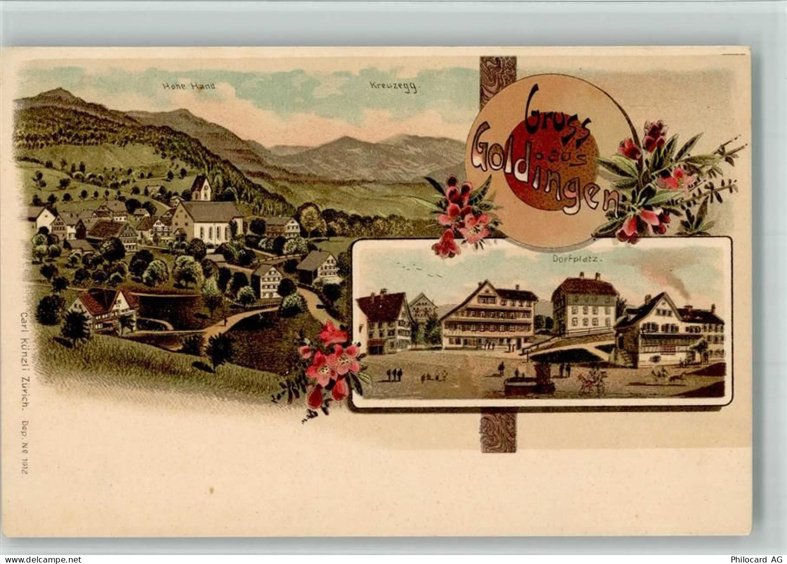 8638 Goldingen BOAKC Lithographie - 13700302