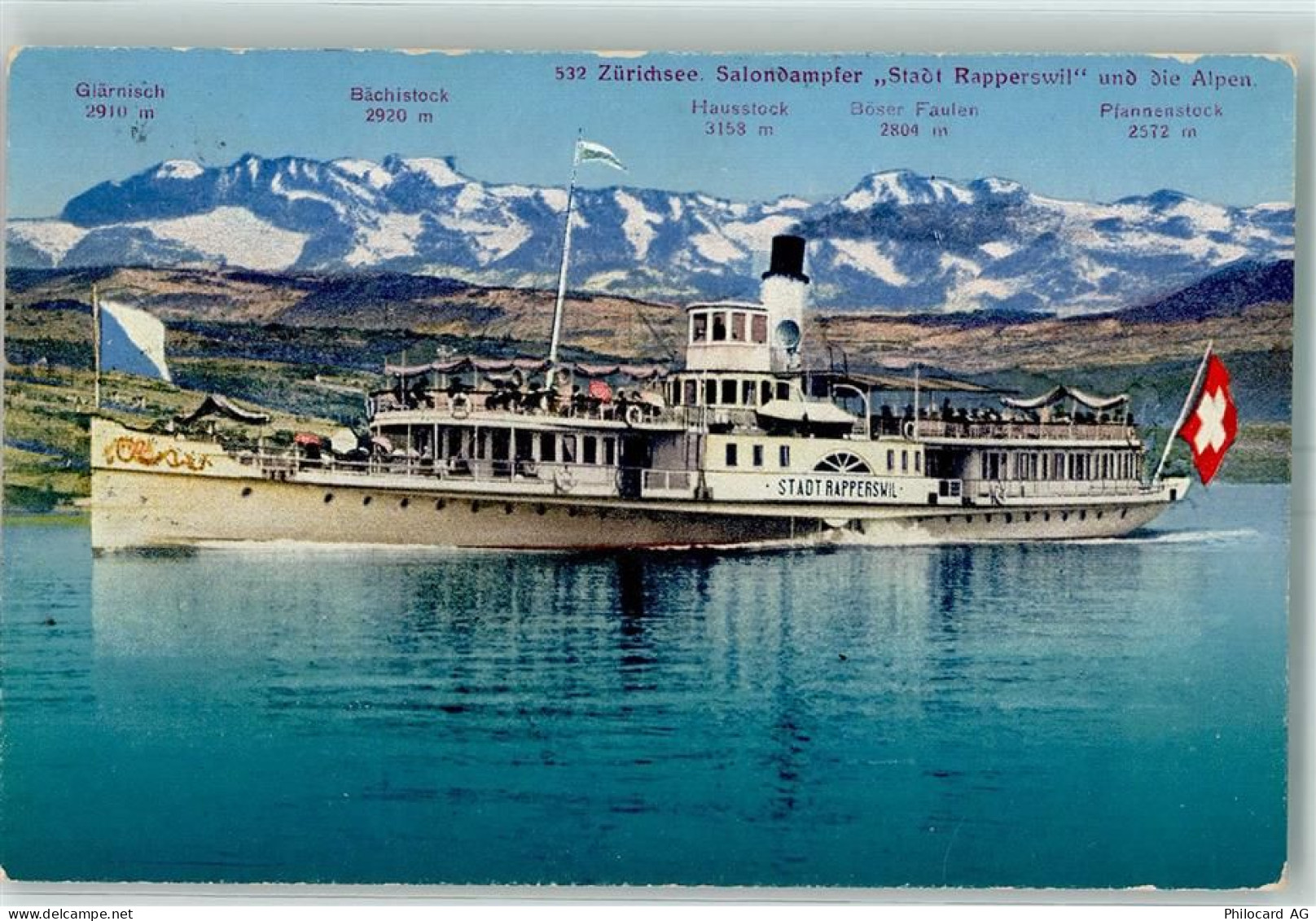 8640 Rapperswil SG - DS Stadt Rapperswil Alpenpanorama - 10397687