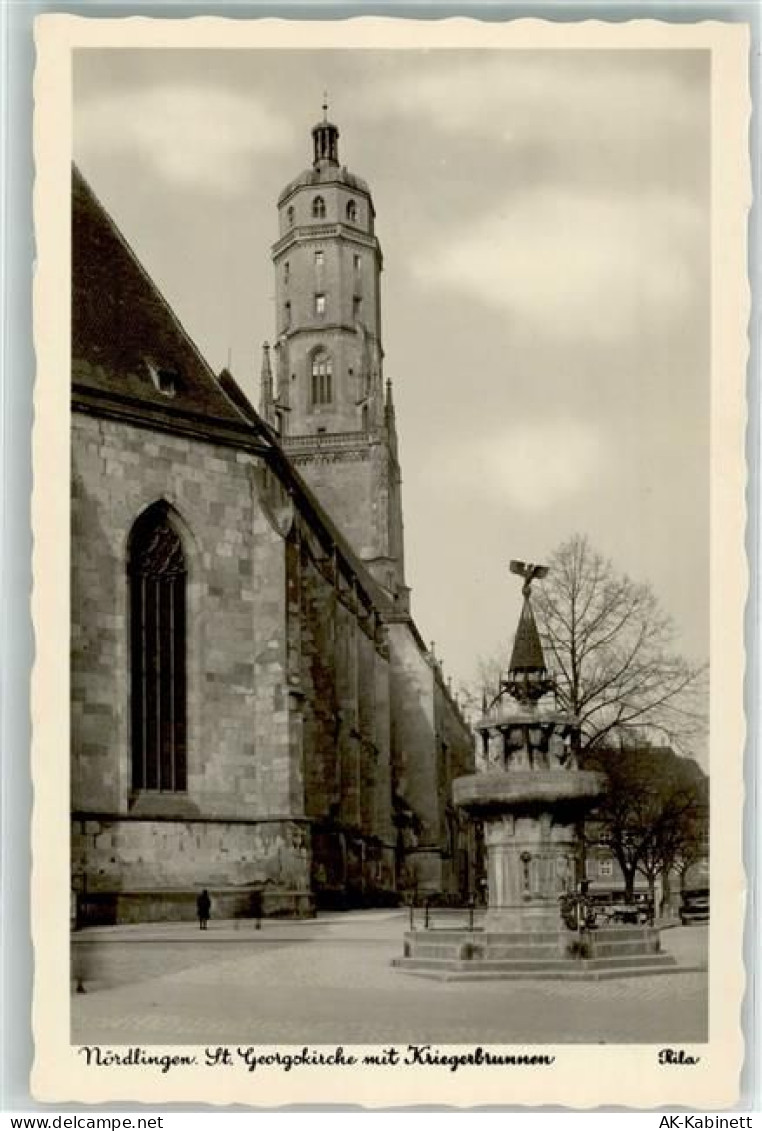 86720 W8860 Nördlingen - St. Georgskirche Kriegerbrunnen - 39216196