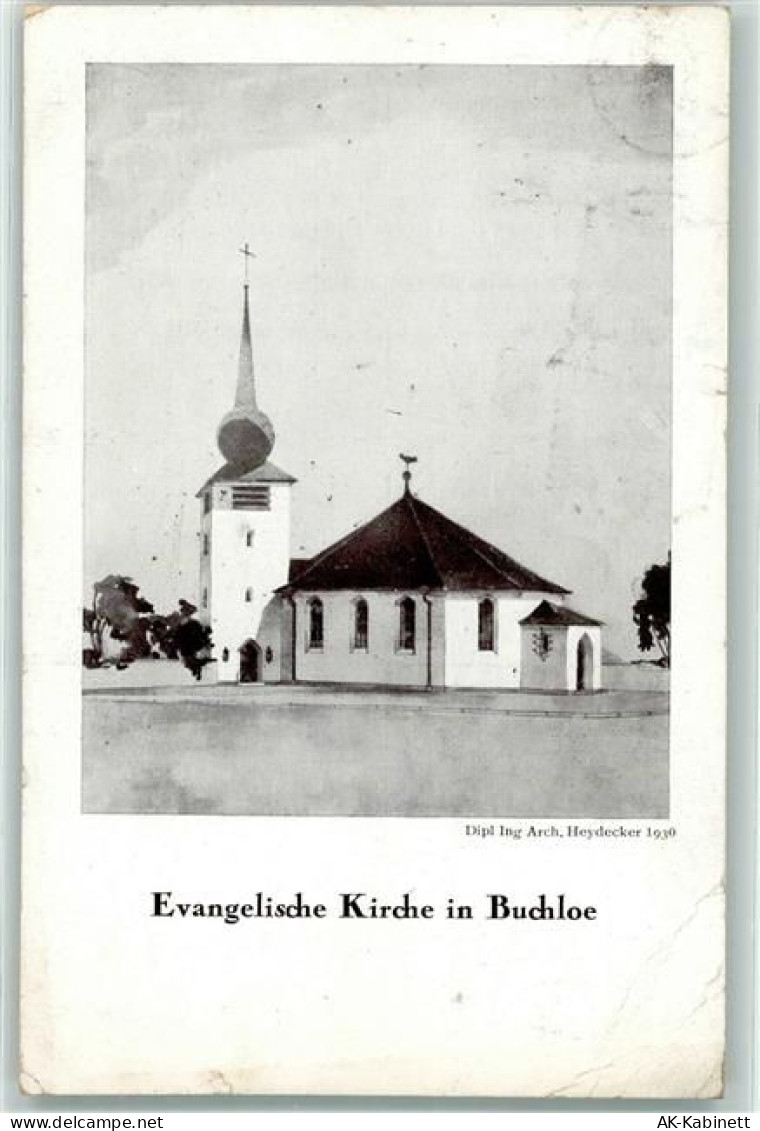 86807 W8938 Buchloe Foto AK Ev. Kirche - 39257423
