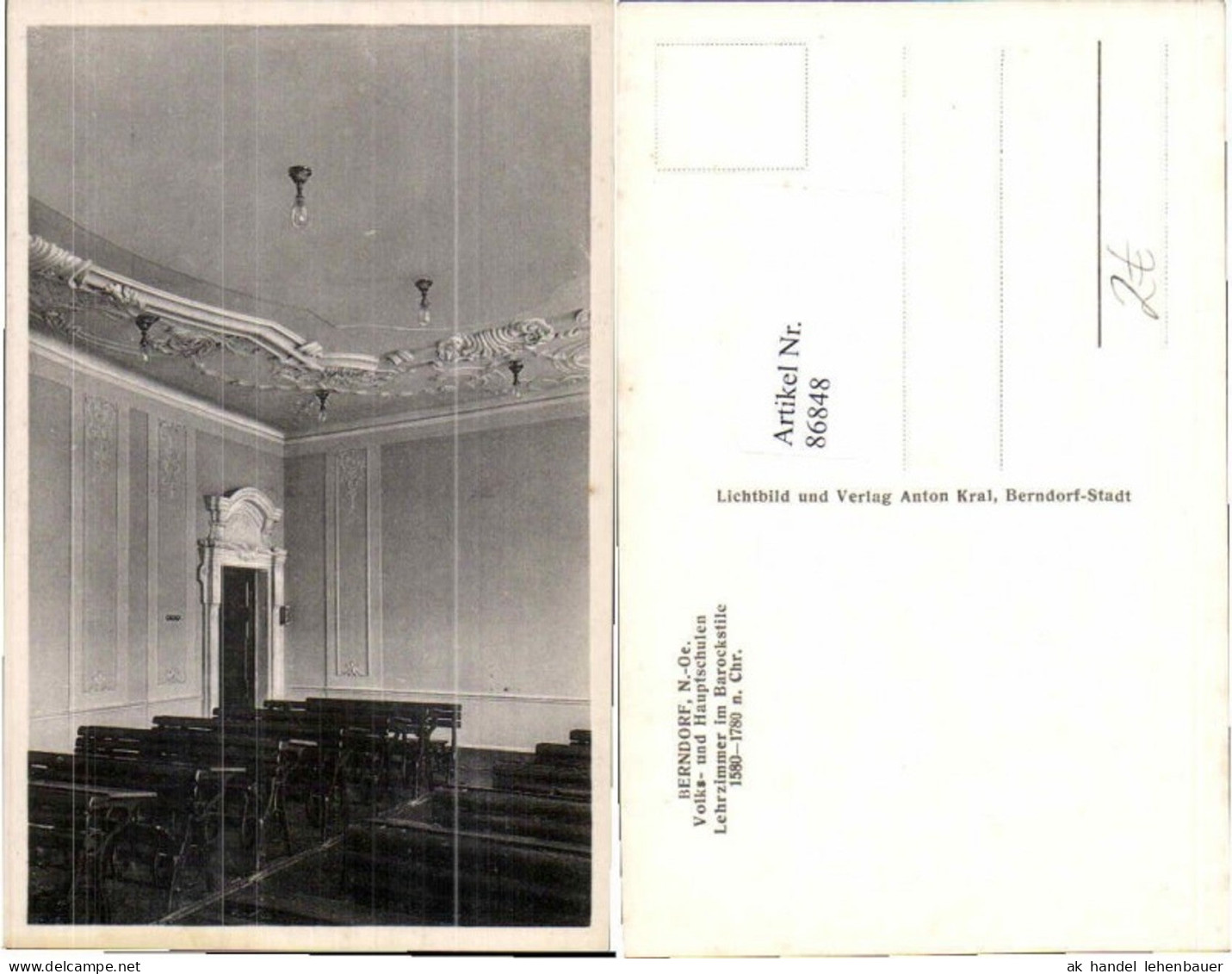86848,Berndorf Lehrzimmer Barock Stil