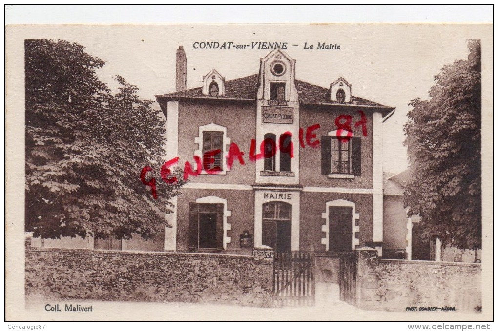 87 - CONDAT SUR VIENNE - LA MAIRIE  EDITEUR MALIVERT