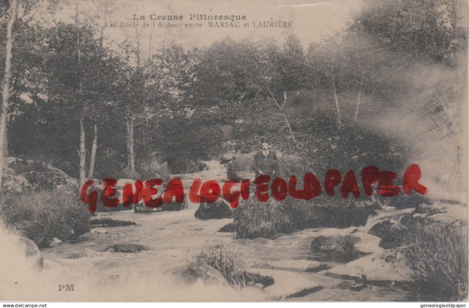 87- LAURIERE - LES BORDS DE L' ARDOUR ENTRE MARSAC ET LAURIERE - EDITEUR PM N° 1116