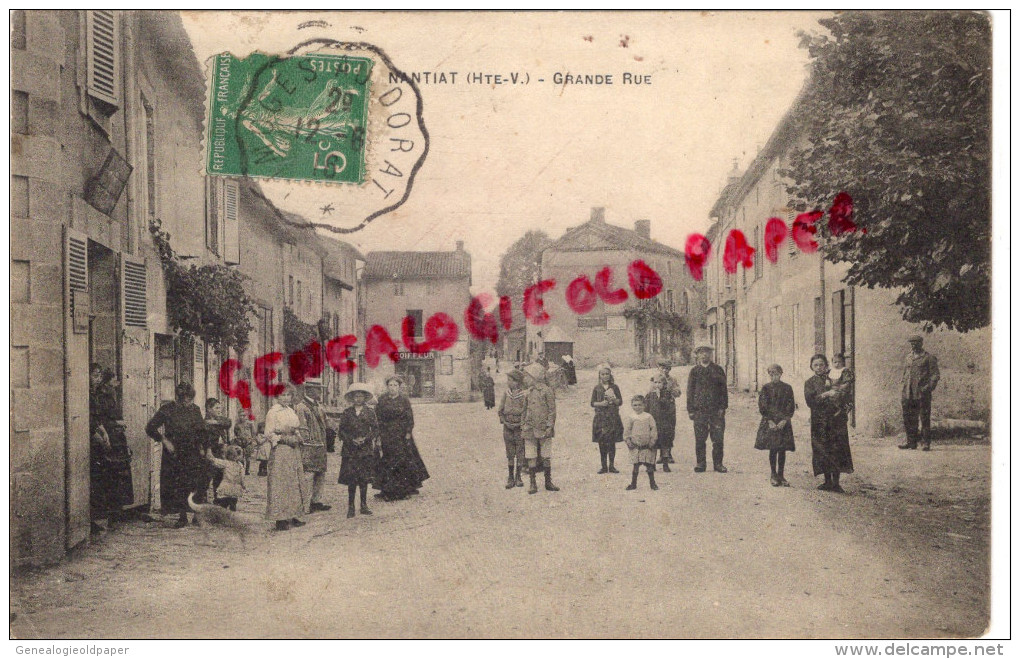 87 - NANTIAT - GRANDE RUE  1916