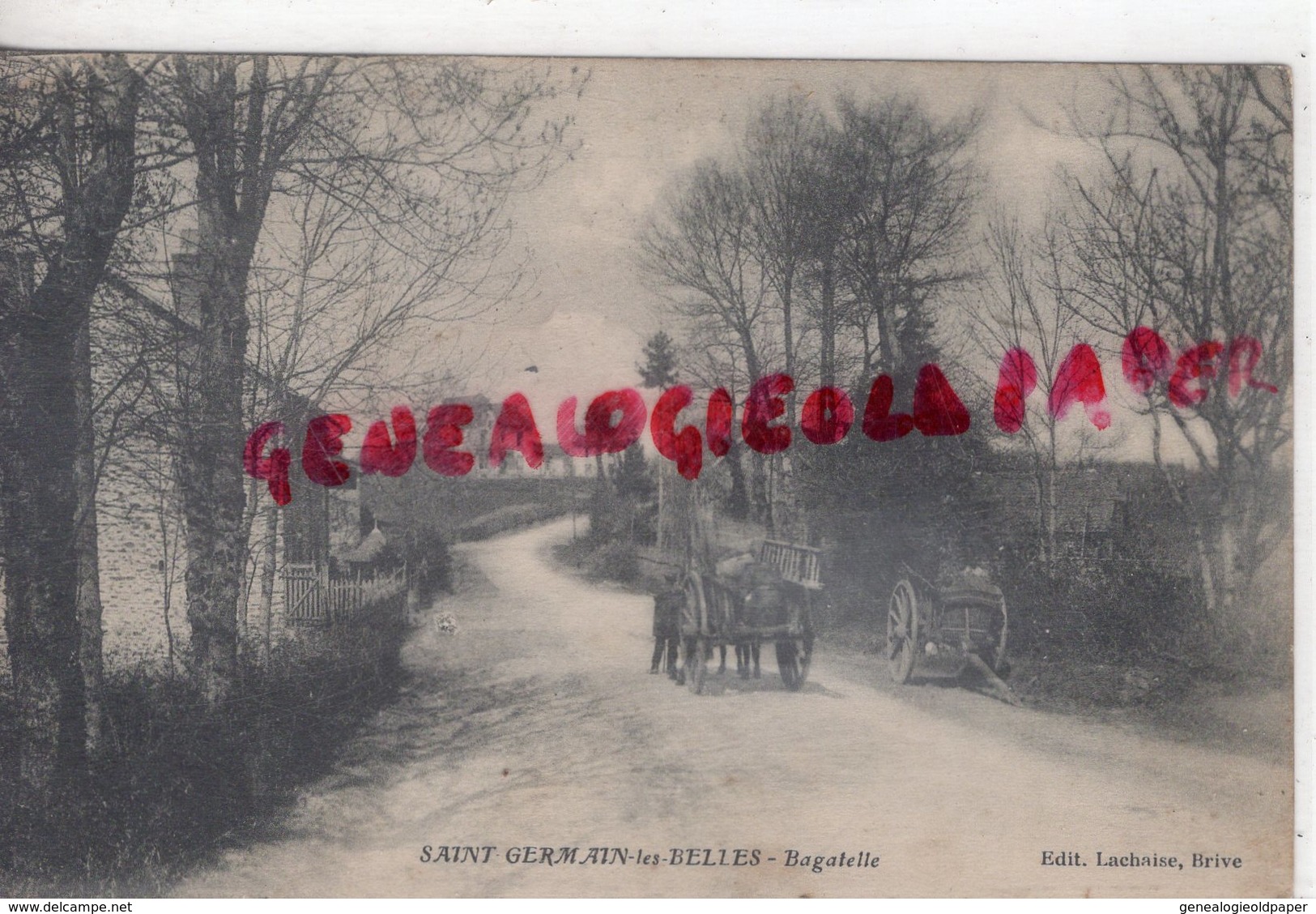 87 - SAINT GERMAIN LES BELLES- ST GERMAIN LES BELLES- BAGATELLE - EDITEUR LACHAISE BRIVE