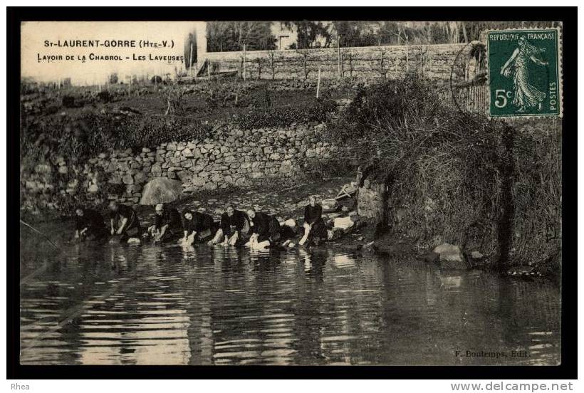 87 Saint-Laurent-sur-Gorre lavandiere lavoir D87D K87158K C87158C RH075811