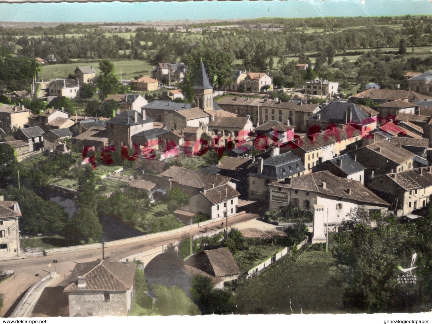 87 - SAINT LAURENT SUR GORRE - ST LAURENT SUR GORRE - VUE GENERALE AERIENNE -EDITEUR LAPIE N° 1   1961