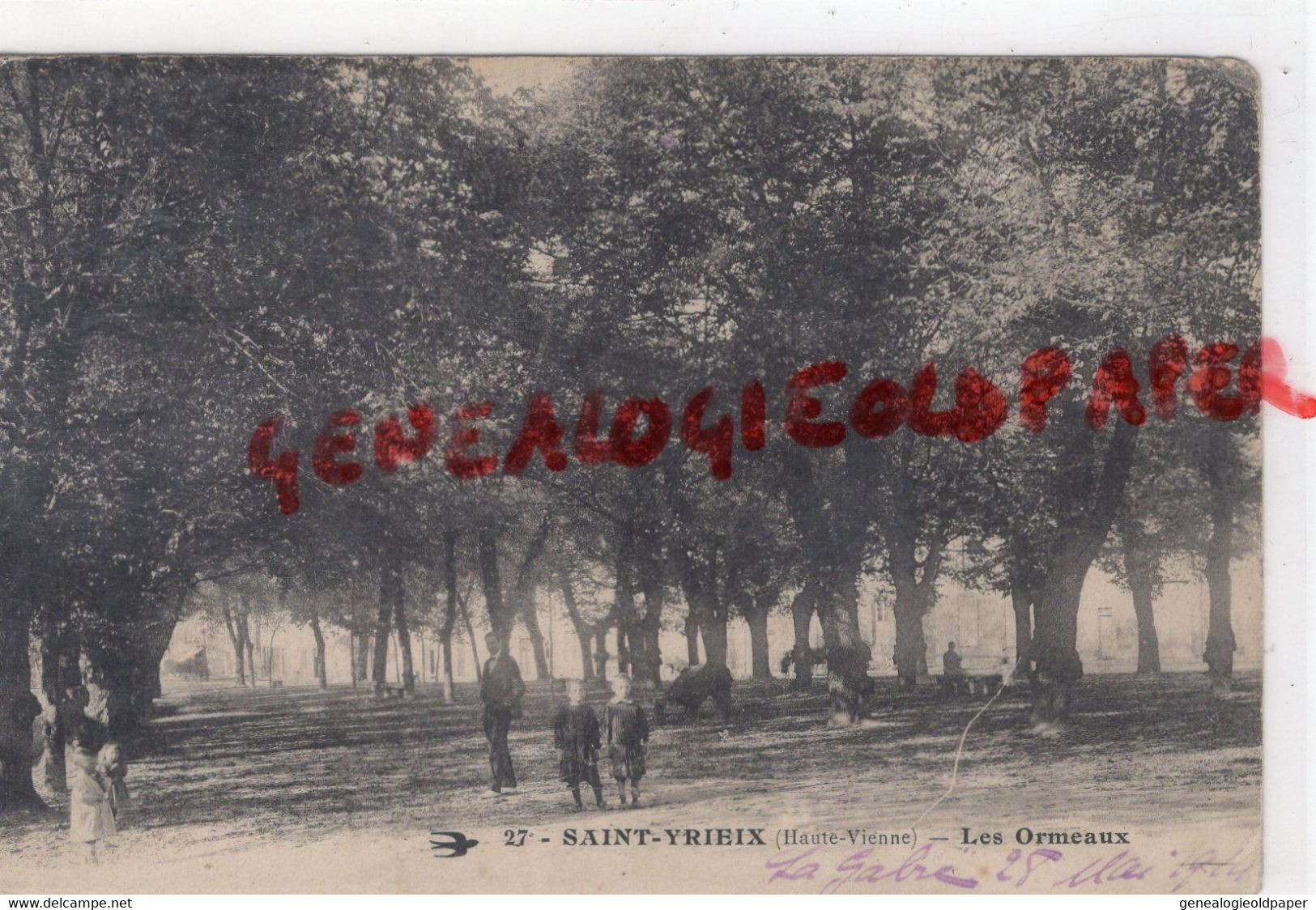 87 - SAINT YRIEIX LA PERCHE - ST YRIEIX LA PERCHE - LES ORMEAUX  1914