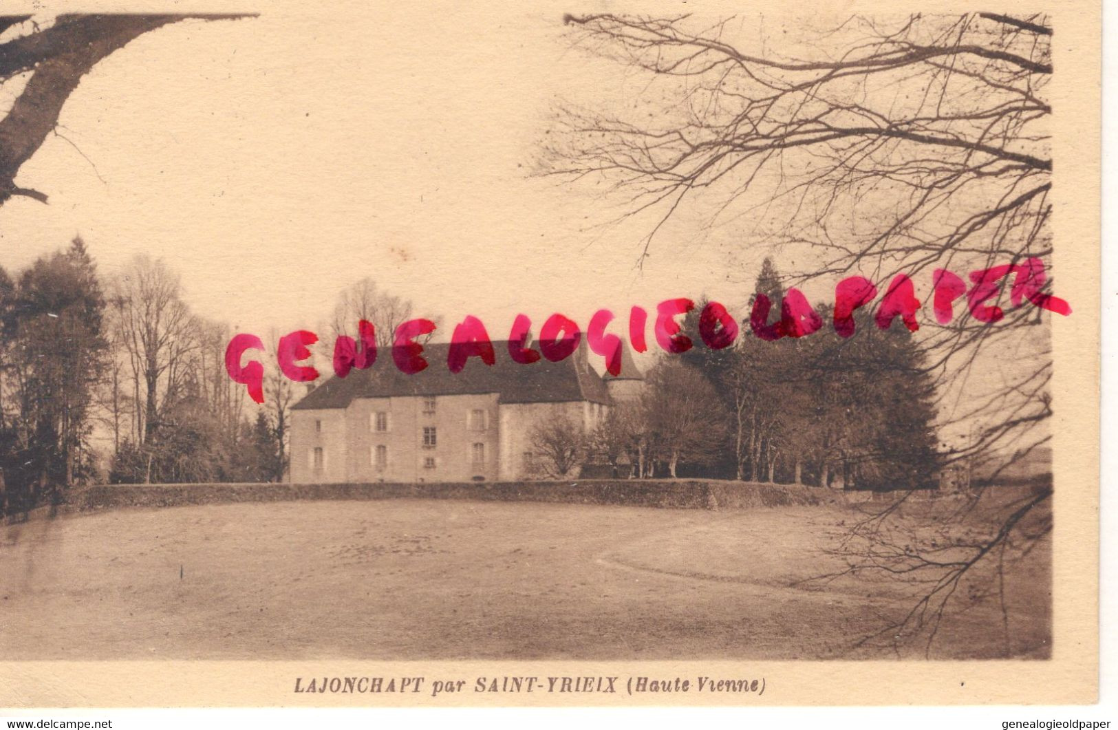 87 - SAINT YRIEIX LA PERCHE- ST YRIEIX- LAJONCHAPT   CHATEAU