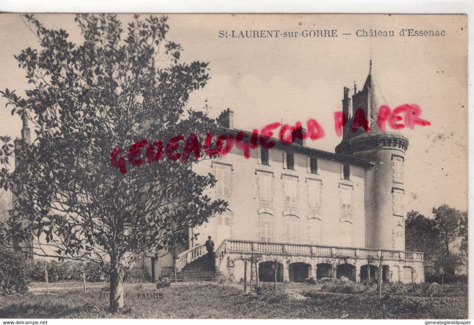 87- ST SAINT LAURENT SUR GORRE - CHATEAU  ESSENAC