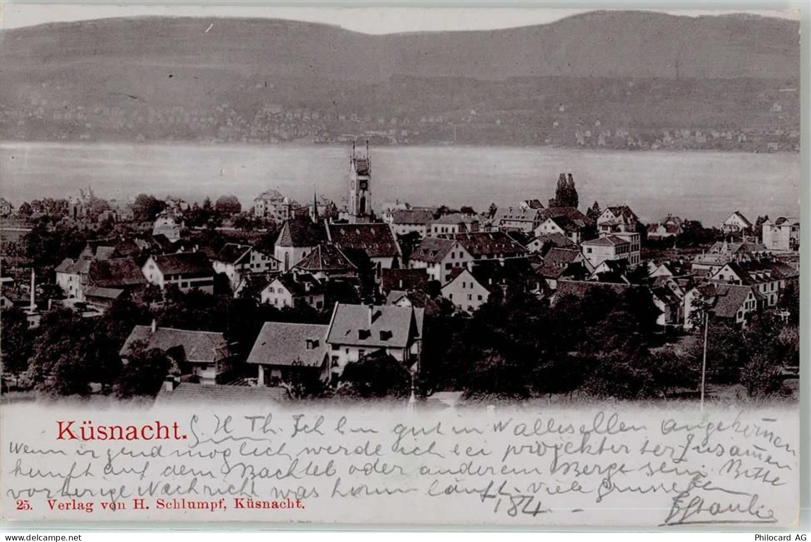 8700 Küsnacht ZH 1902 Lithographie - 52051498