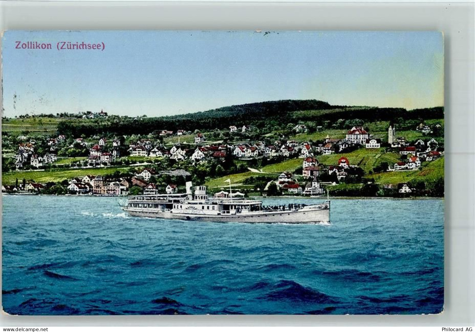 8702 Zollikon - 1912 Zürichsee Personenschiff - 13109602