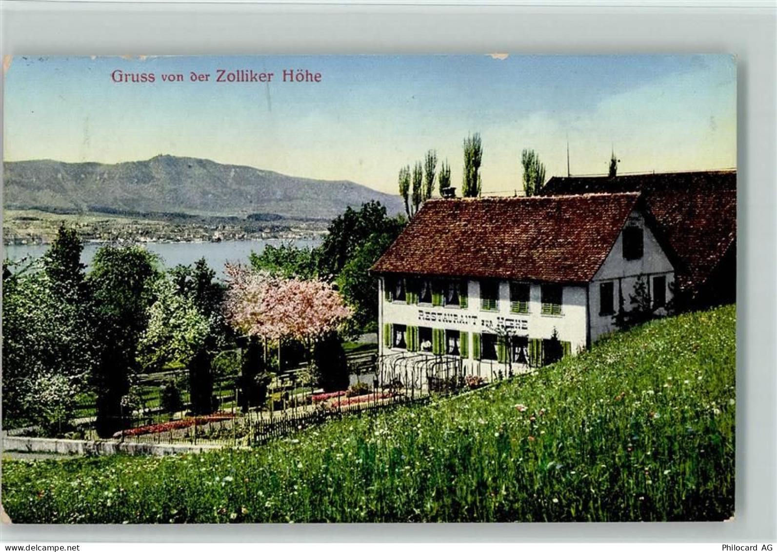 8702 Zollikon 1916 - Zolliker Höhe Restaurant Zur Höhe - 13218351