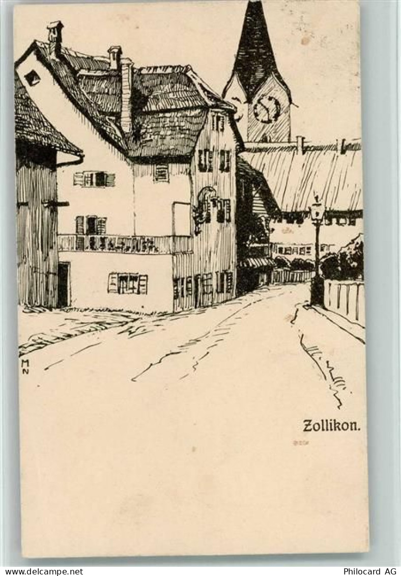 8702 Zollikon Künstlerkarte sign - 13218002
