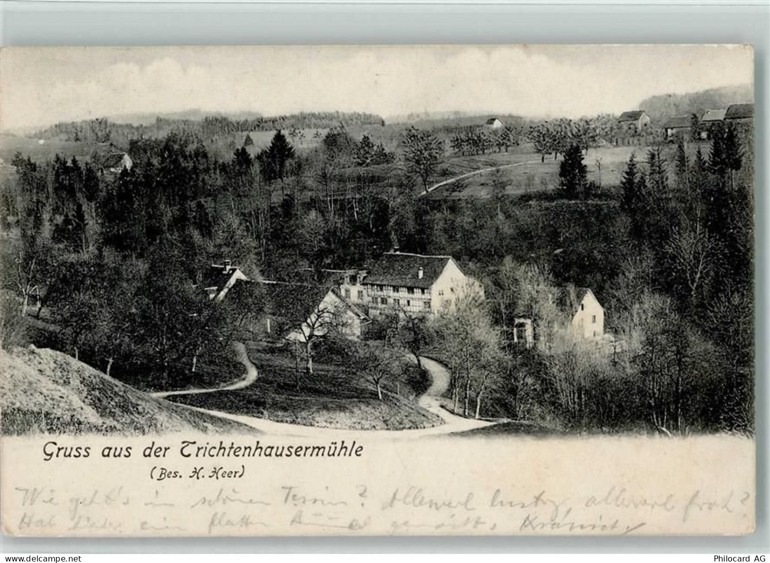 8702 Zollikon - Trichtenhausermühle Ort lt. Stempel - 13218350