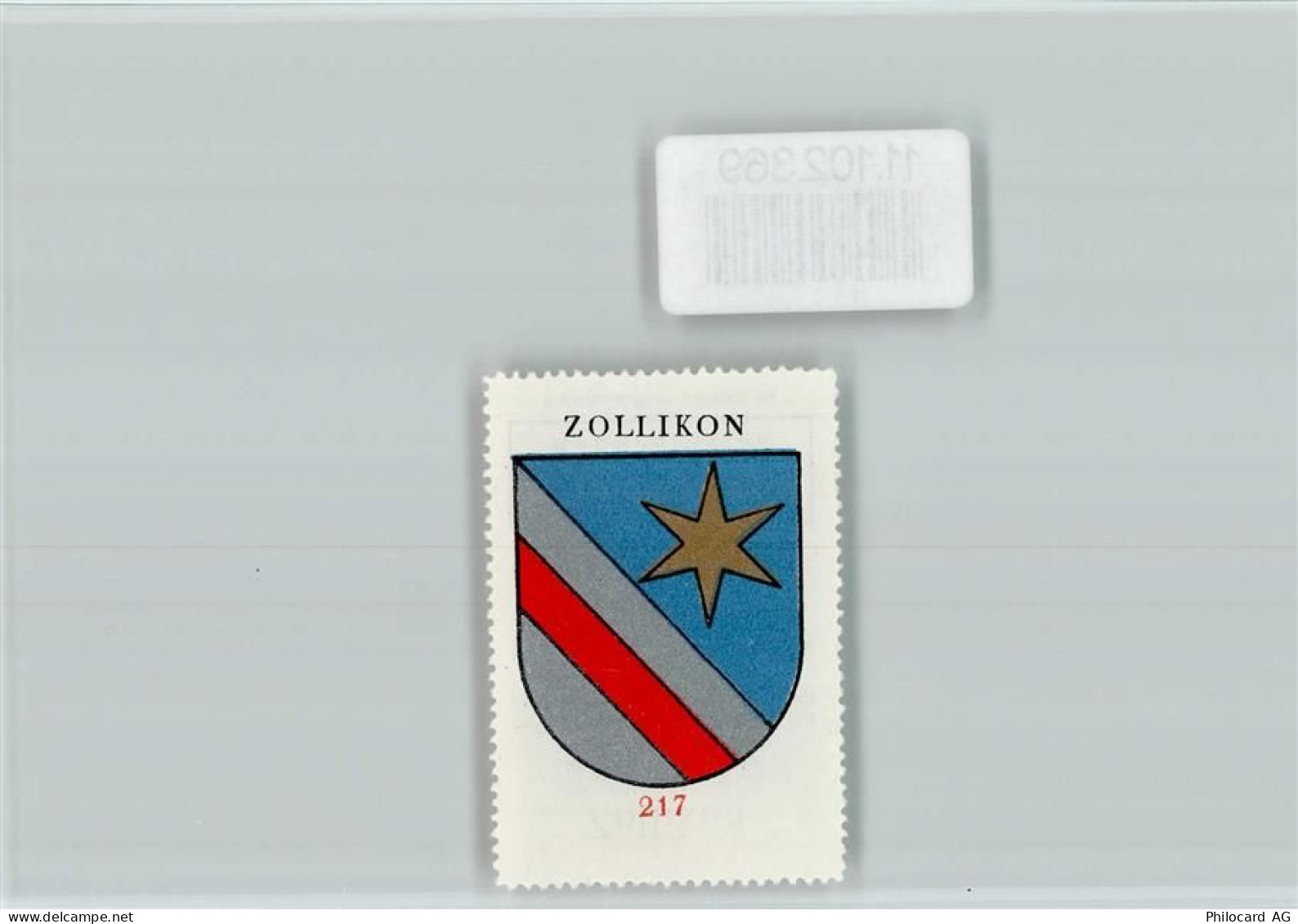 8702 Zollikon - Vignette Wappen Kaffee Hag ca 1920-1940 - 11102369
