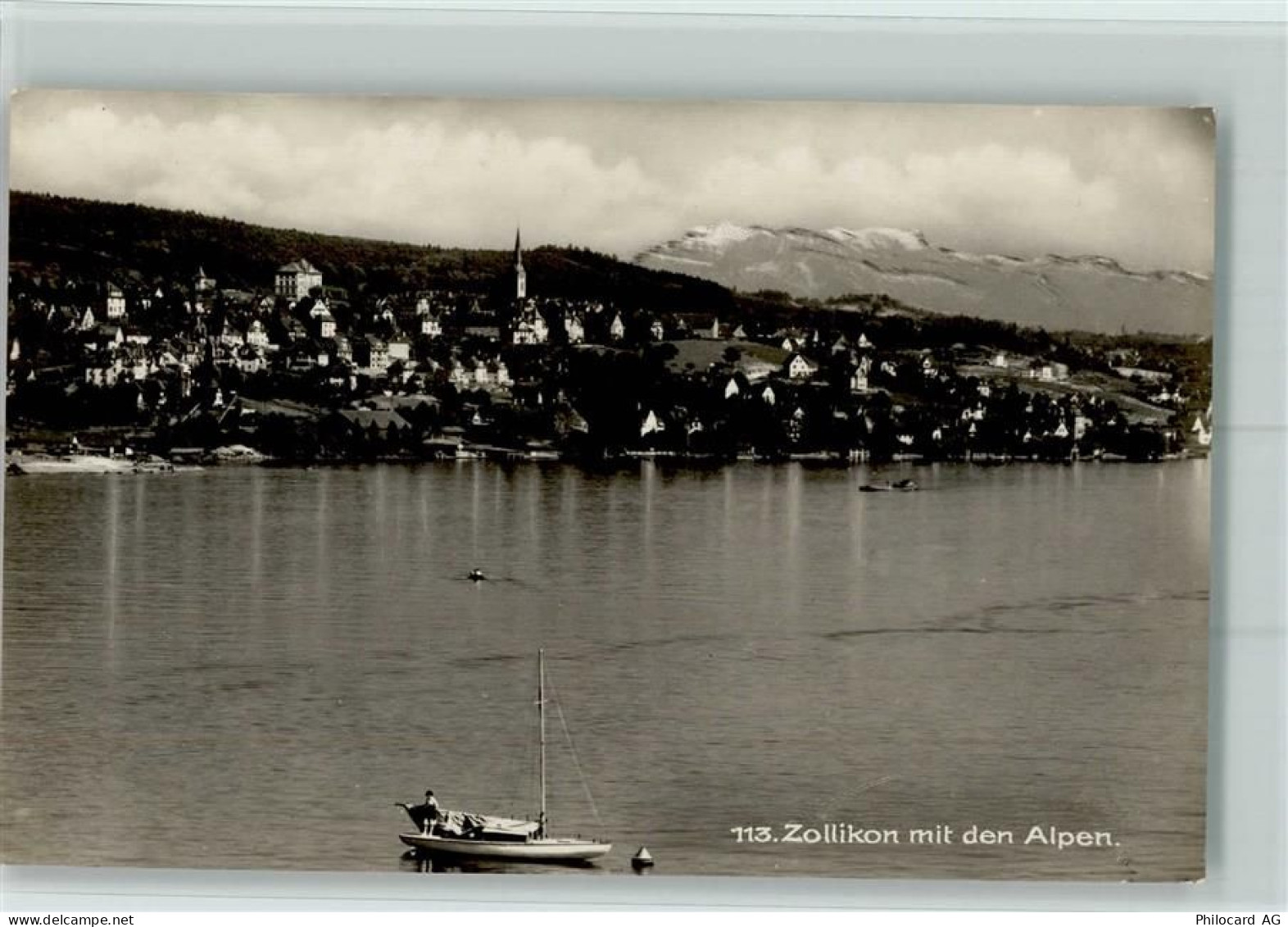 8702 Zollikon - Zollikon mit den Alpen - 13109607