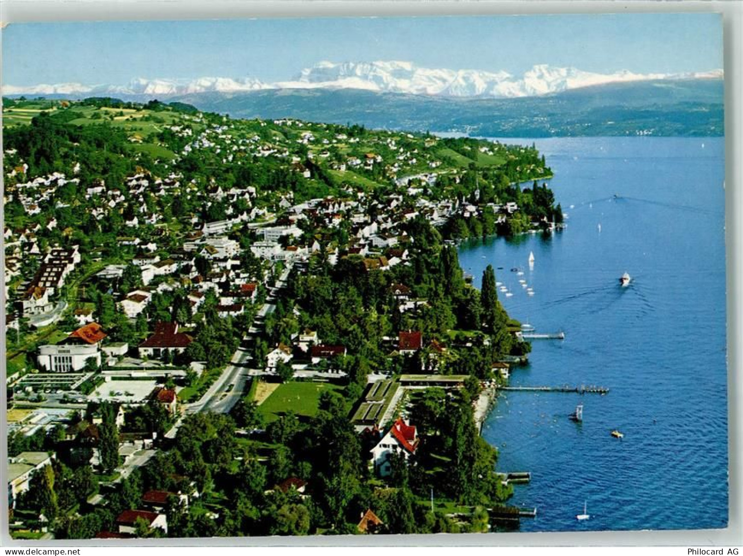 8703 Erlenbach ZH - Alpen Fliegeraufnahme - 39375645