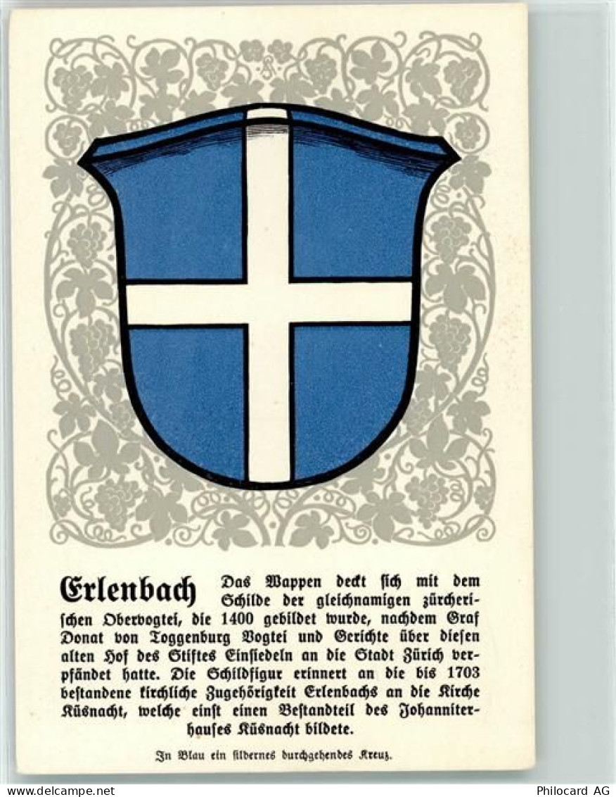 8703 Erlenbach ZH - Züricher Gemeindewappen - 10603584