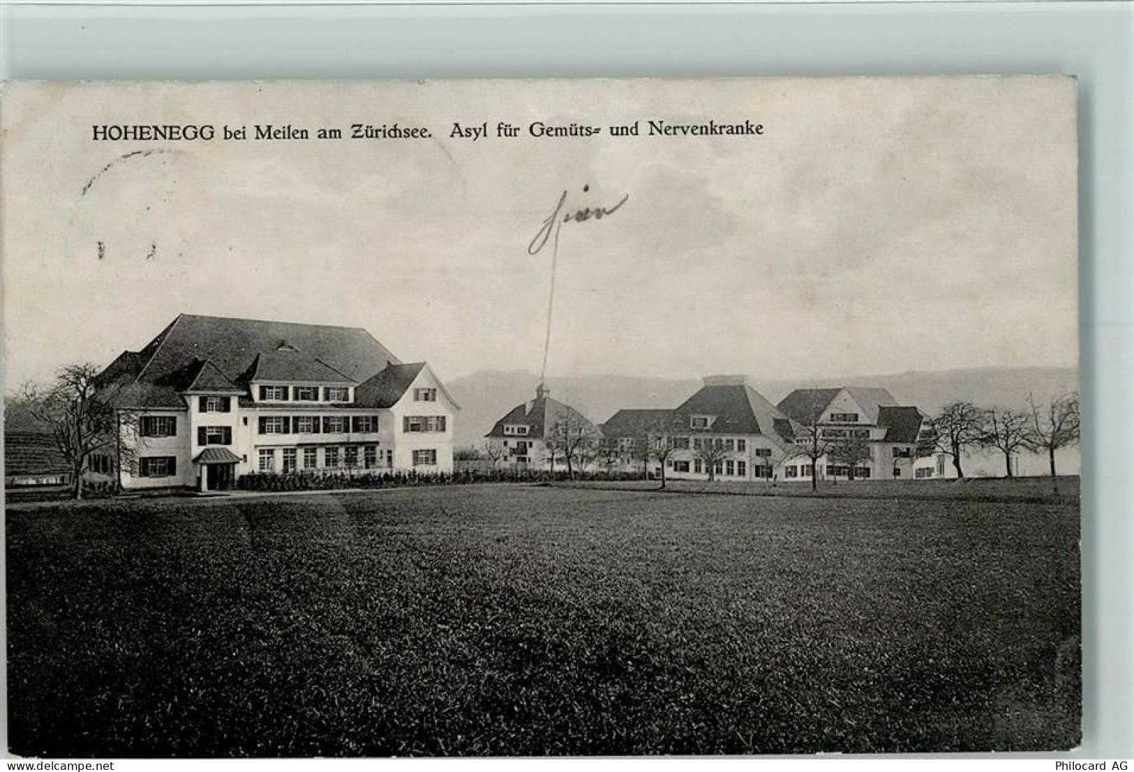 8706 Meilen 1914 - Hohenegg bei Meilen am Zürichsee Asyl für Gemüts- und... - 13095222