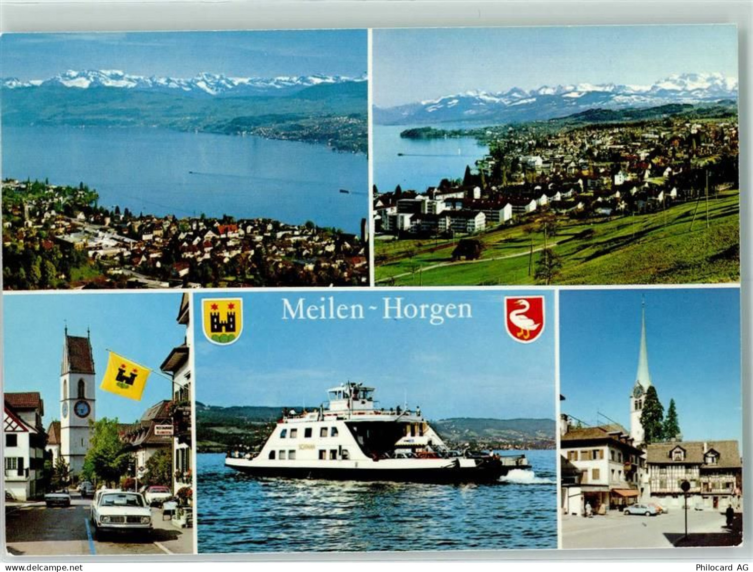 8706 Meilen - Autofähre Meilen Horgen Wappen - 10309448