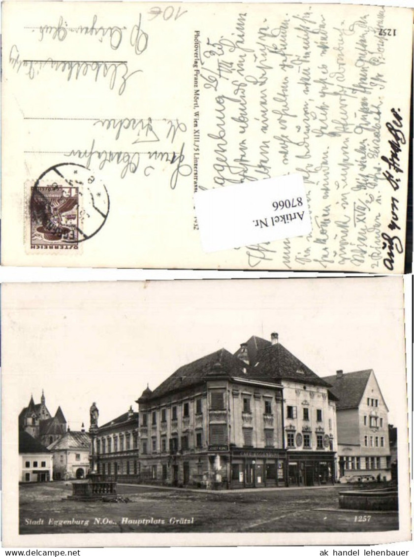 87066,Eggenburg Hauptplatz Cafe Eggenburg