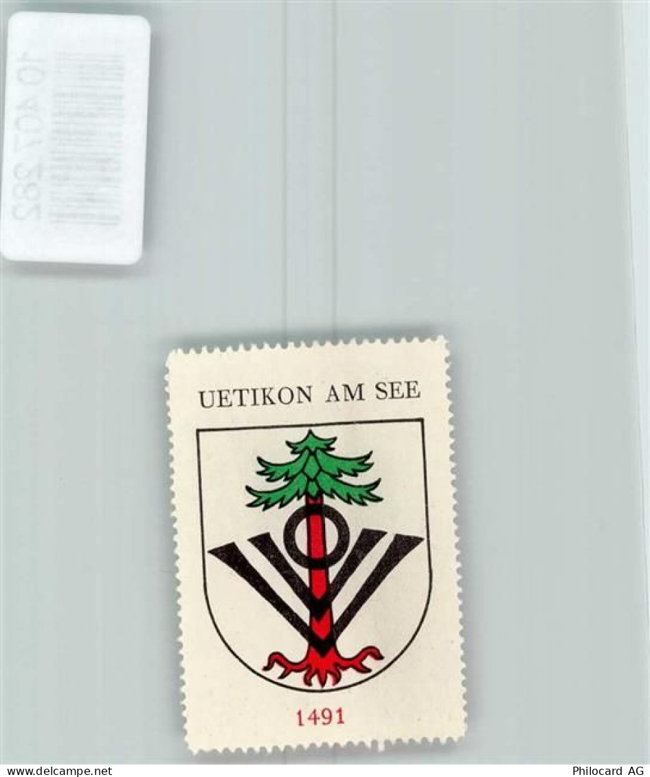 8707 Uetikon am See - Vignette Wappen Kaffee Hag 1920-1940 - 10407282