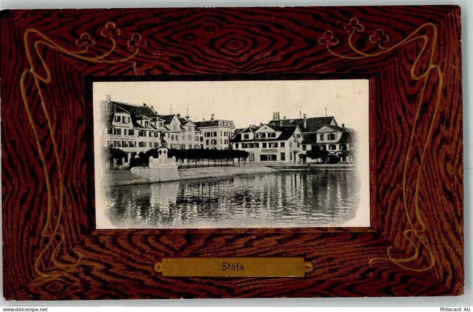 8712 Stäfa 1911 Prägedruck Passepartout - 13236703