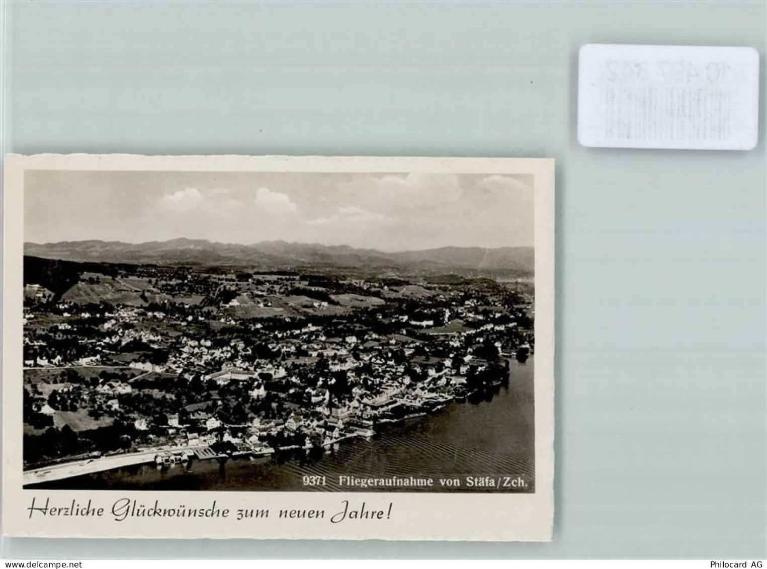 8712 Stäfa 1939 FOTO KEINE AK Fliegeraufnahme Neujahr Foto 10cm x 7cm, r... - 10497342