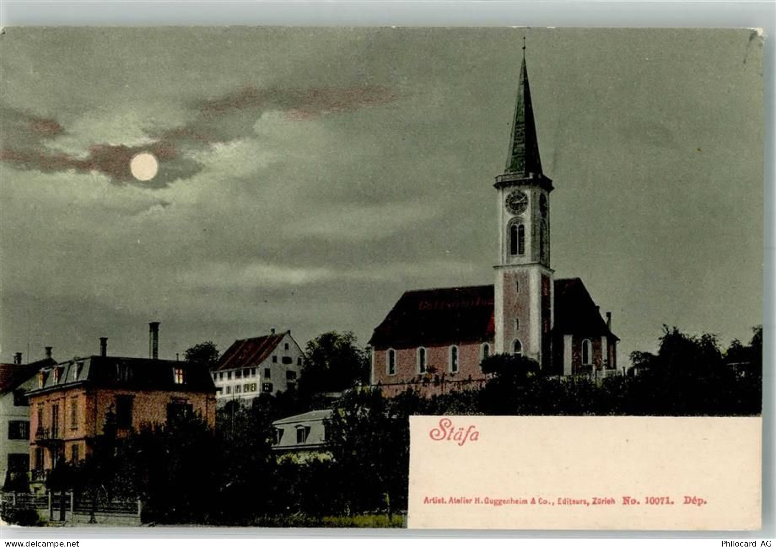 8712 Stäfa Mondschein Kirche - 10729569