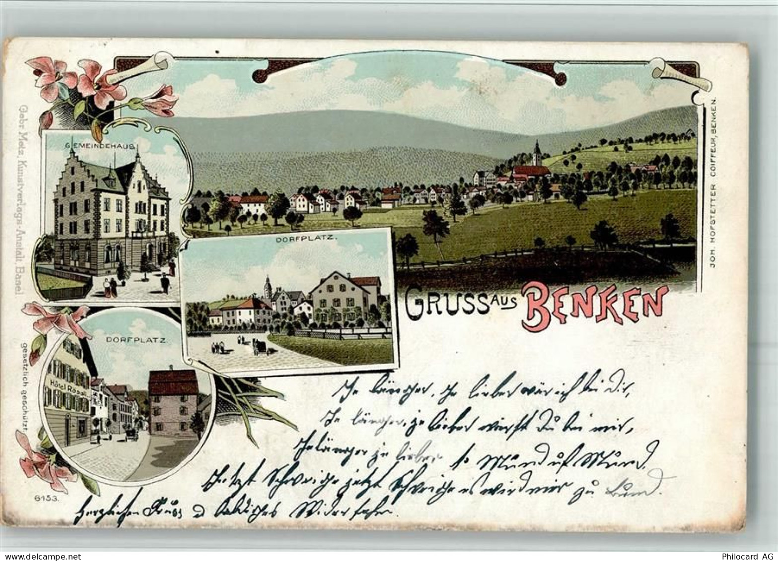 8717 Benken SG BOAKC Gemeindehaus Lithographie - 13700482