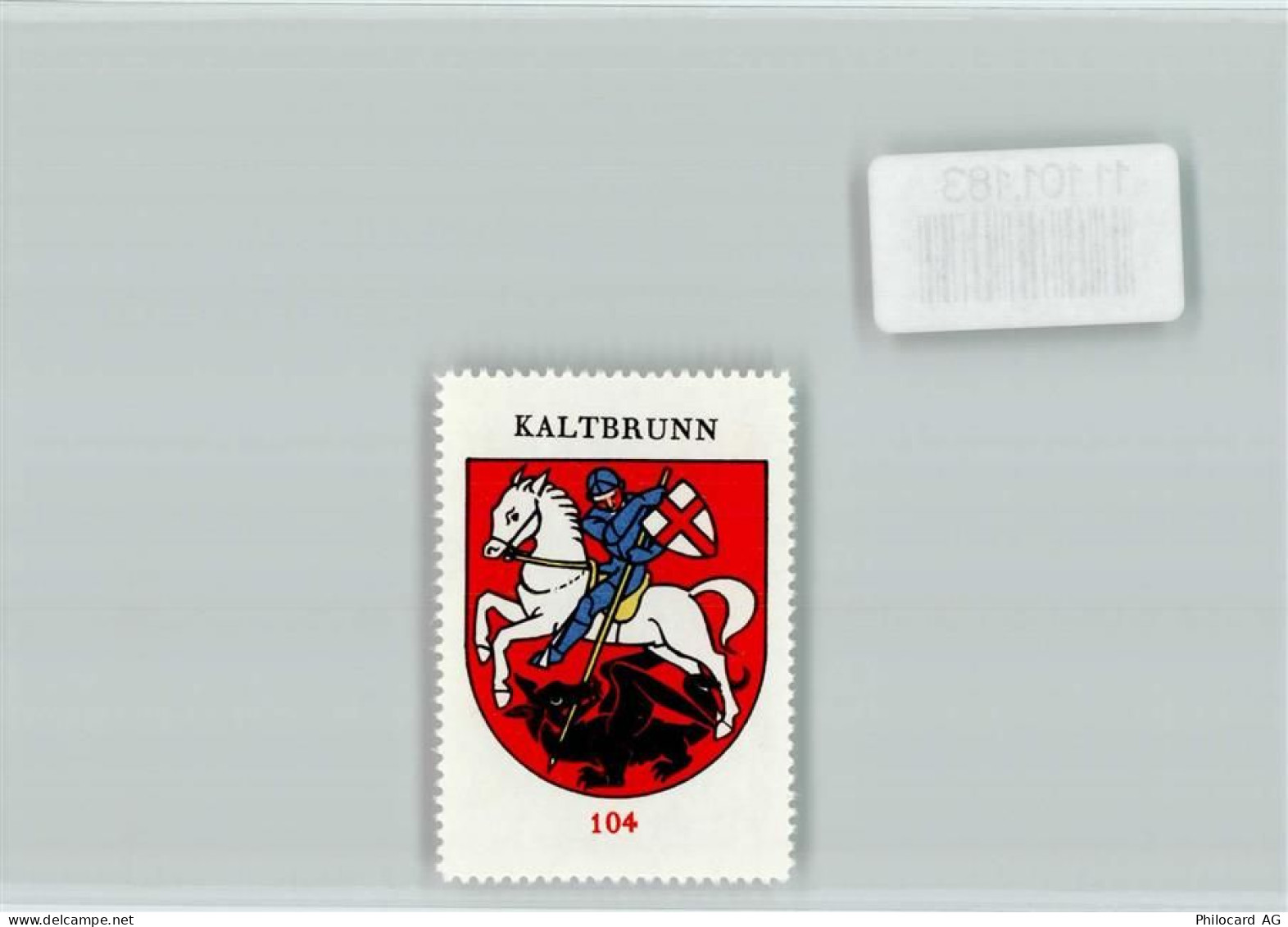 8722 Kaltbrunn - Vignette Wappen Kaffee Hag ca 1920-1940 Kaltbrunn - 11101183