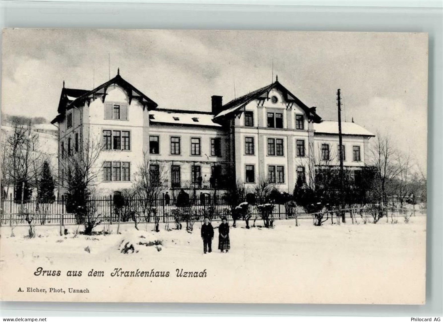 8730 Uznach 1906 - Krankenhaus Winter - 13218450