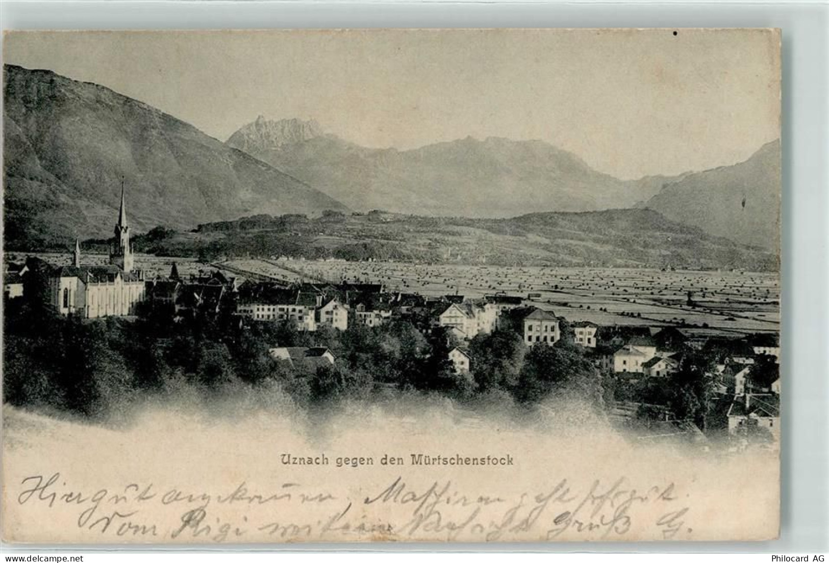 8730 Uznach 1907 - Mürtschenstock Kirche - 13906583