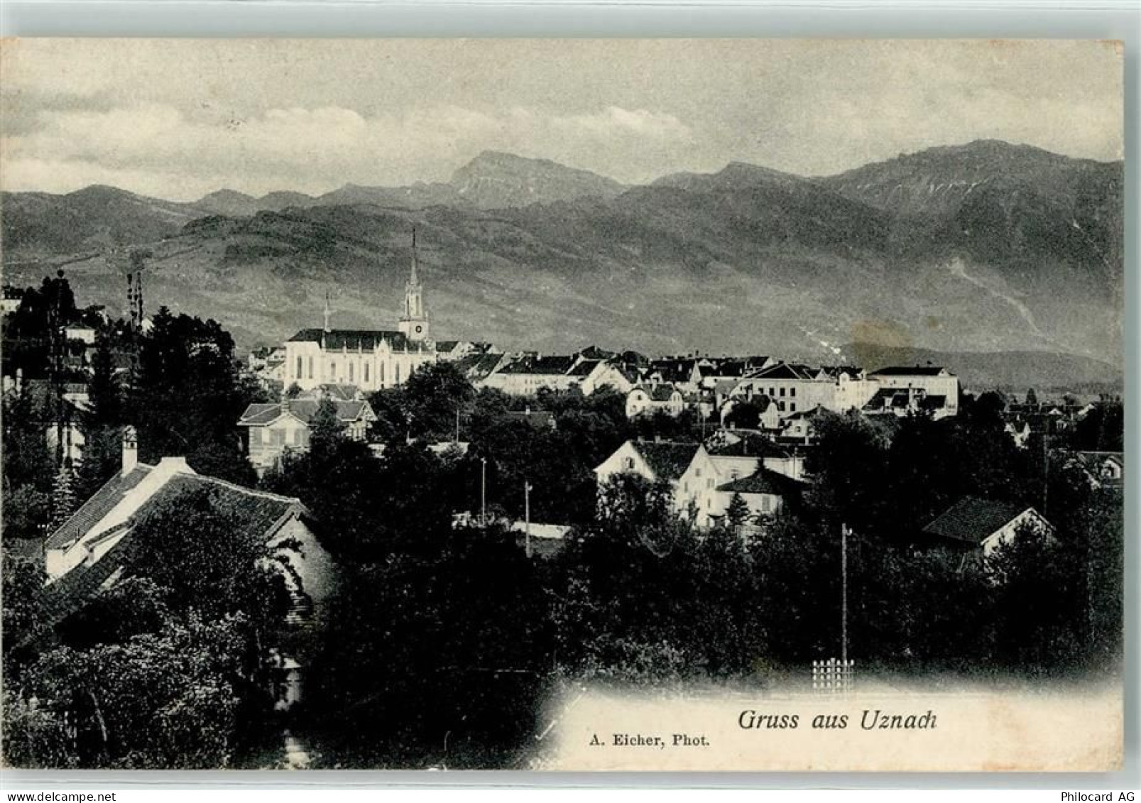 8730 Uznach 1912 - Kirche - 13906582
