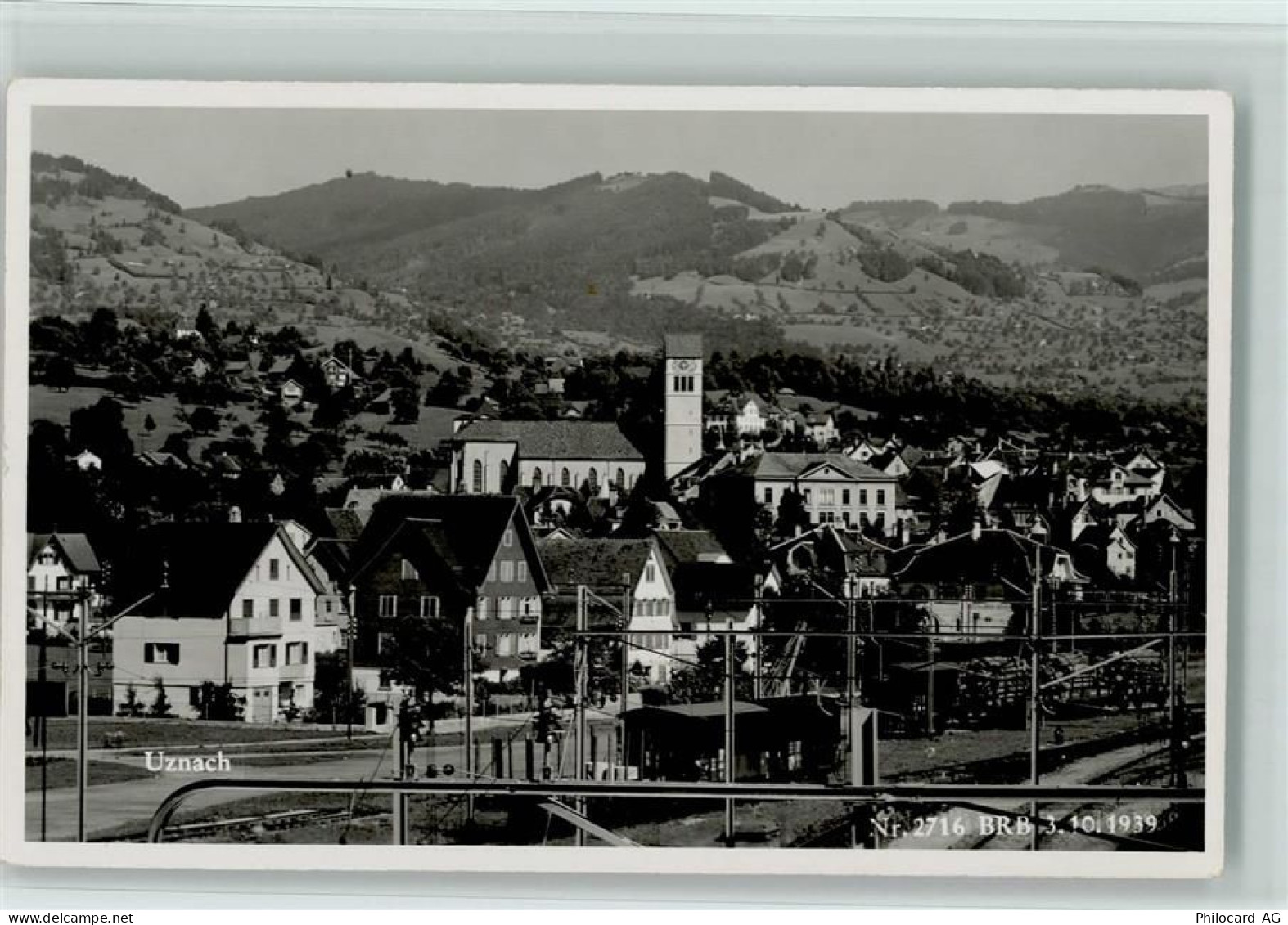 8730 Uznach Foto AK Bahnhof - 13218407