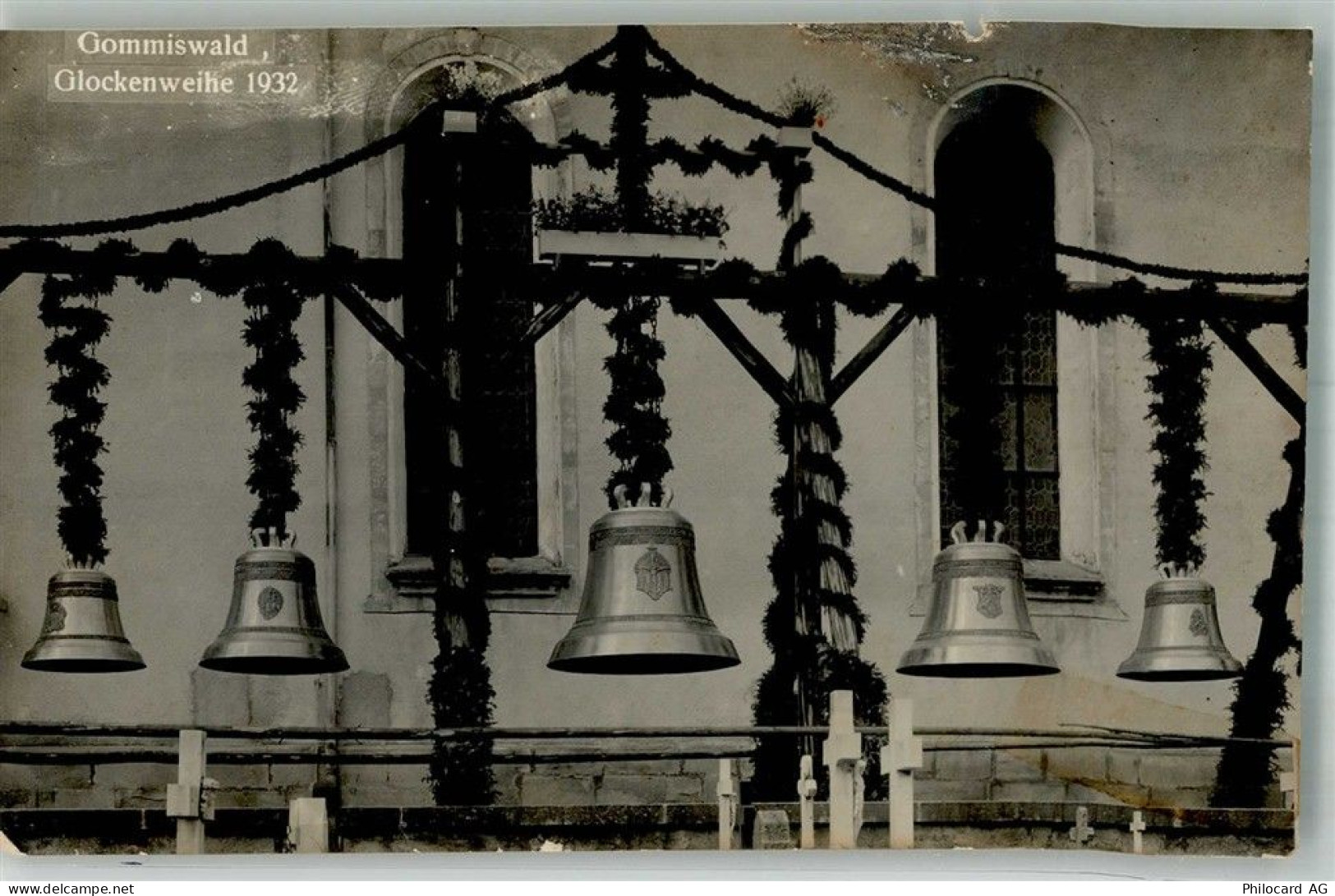 8737 Gommiswald Foto AK Kirche Glockenweihe 1932 - 13585734