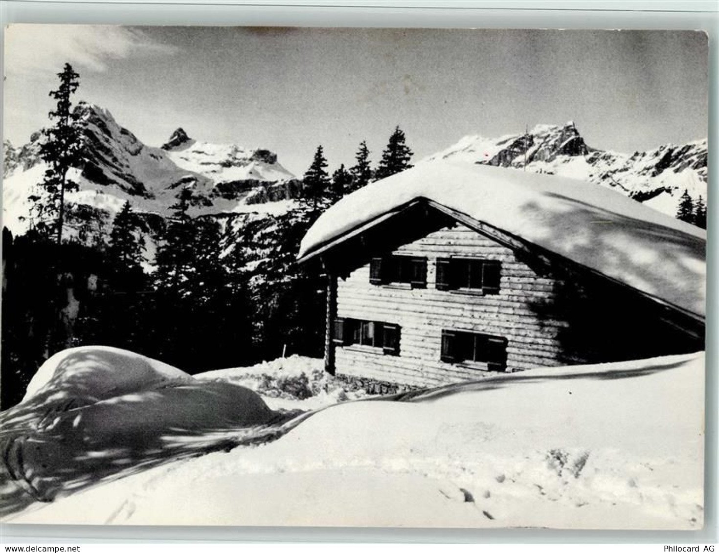 8750 Glarus - Ruessdilihütte Kärpfgebiet Kt. Glarus Winter - 11058412