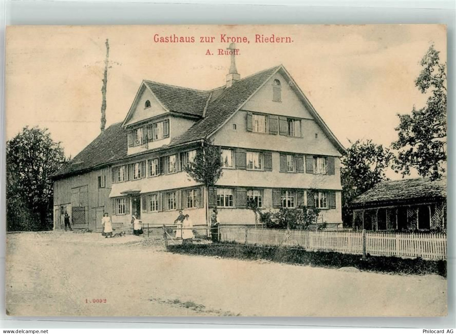 8750 Riedern 1906 - Gasthaus zur Krone - 13623287